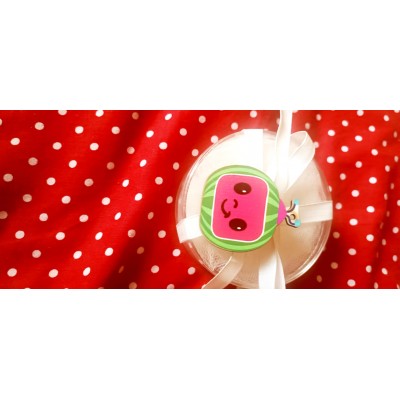 Μπομπονιέρα Cocomelon  Silver Line Round Plexi (100 τεμάχια) 