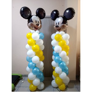 Θεματικές Στήλες Μπαλονιών Μίκυ Μάους σε αλουμίνιο για εσωτερικό και εξωτερικό χώρο