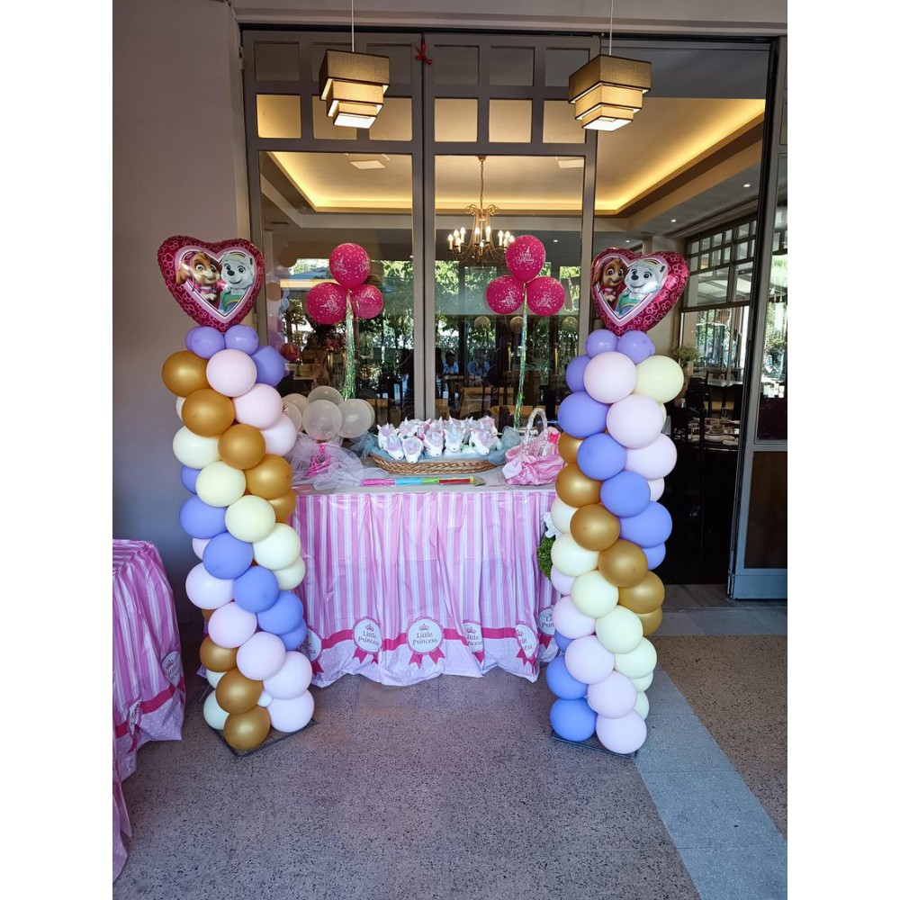 Θεματικές Στήλες Μπαλονιών Paw Patrlos σε αλουμίνιο για εσωτερικό και εξωτερικό χώρο