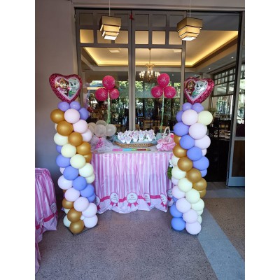 Θεματικές Στήλες Μπαλονιών Paw Patrlos σε αλουμίνιο για εσωτερικό και εξωτερικό χώρο