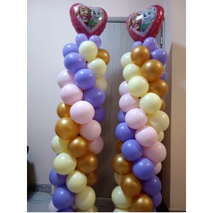 Θεματικές Στήλες Μπαλονιών Paw Patrlos σε αλουμίνιο για εσωτερικό και εξωτερικό χώρο