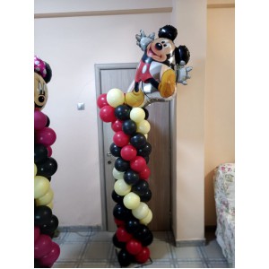 Θεματικές Στήλες Μπαλονιών Μίκυ και Μίνι σε αλουμίνιο για εσωτερικό και εξωτερικό χώρο