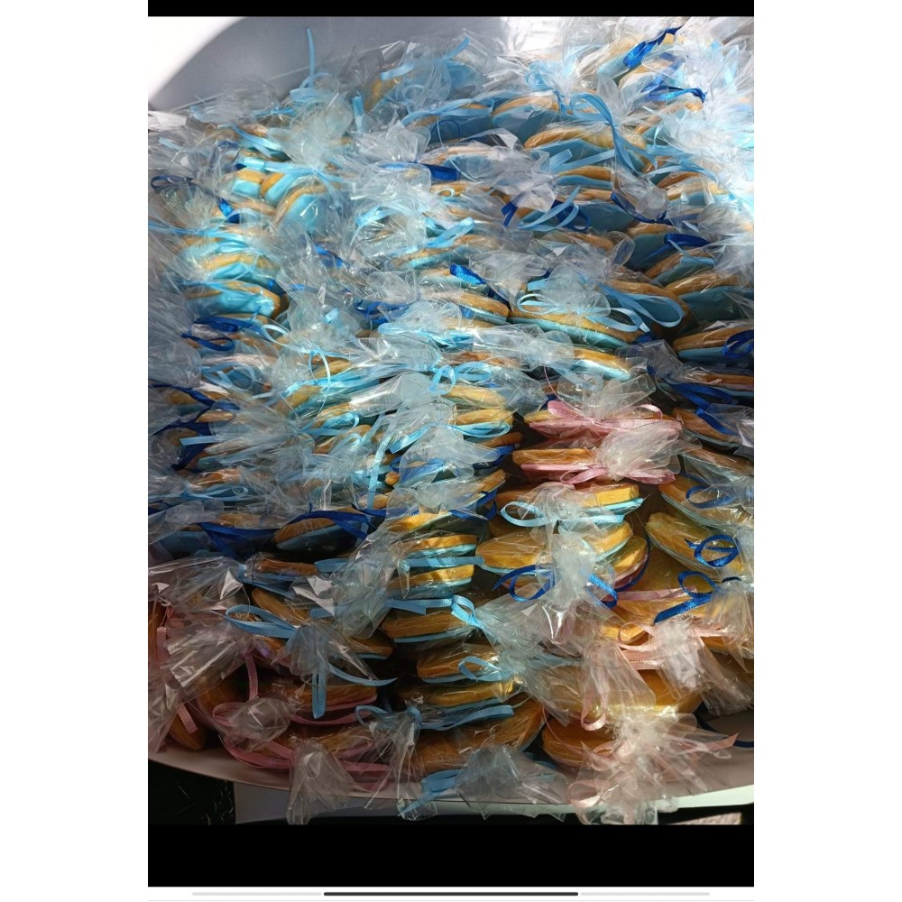 Μπισκότα Ζαχαροπαστας Μαιευτηρίου  με θέμα Αγόρι-Κοριτσι 40 τεμαχια 