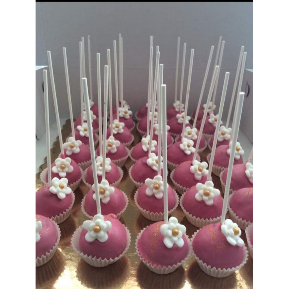 Cake pops flowers 40 τεμαχια 