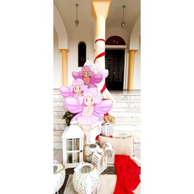 Θεματικό Πακέτο Βάπτισης Νεράιδα Silver 100 (προσκλητήριο, μπομπονι΄έρες, στολισμός, Candy bar και Salty bar)