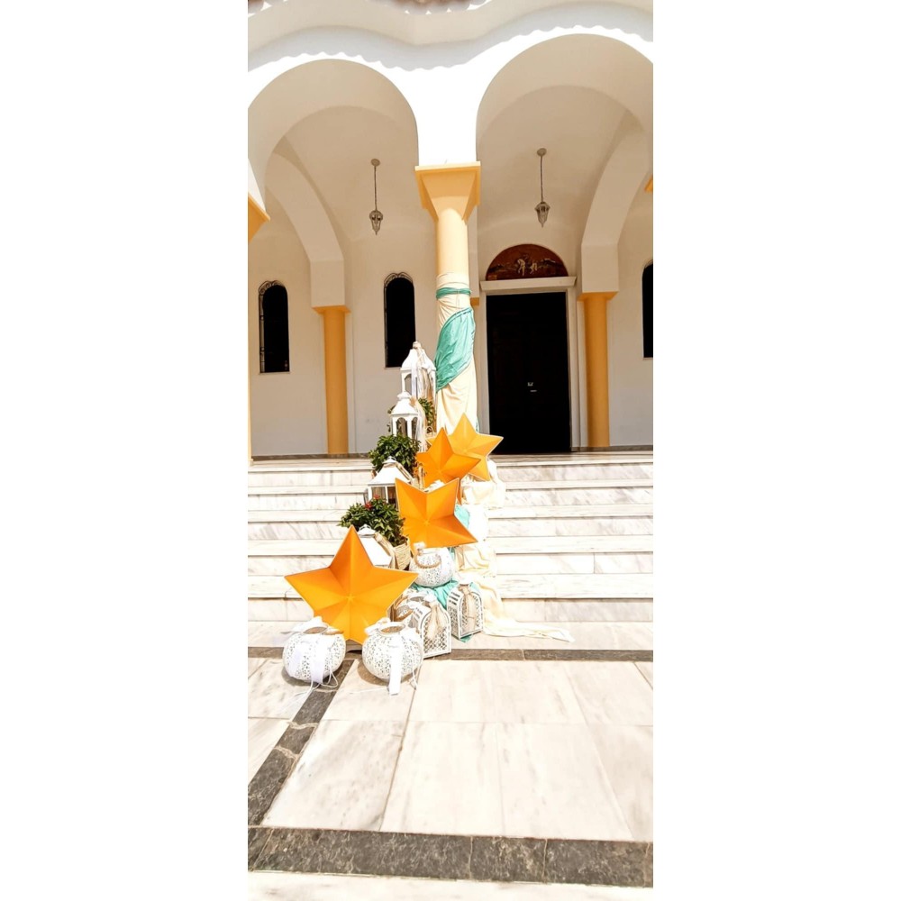 Θεματικό Πακέτο Βάπτισης  Αστέρι Silver 100 (προσκλητήριο, μπομπονι΄έρες, στολισμός, Candy bar και Salty bar)