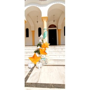 Θεματικό Πακέτο Βάπτισης  Αστέρι Silver 100 (προσκλητήριο, μπομπονι΄έρες, στολισμός, Candy bar και Salty bar)