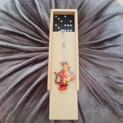 Θεματικό Παιδικό Δωράκι Ντόμινο με μπρελόκ Tiger Pooh (σετ 30τμχ)