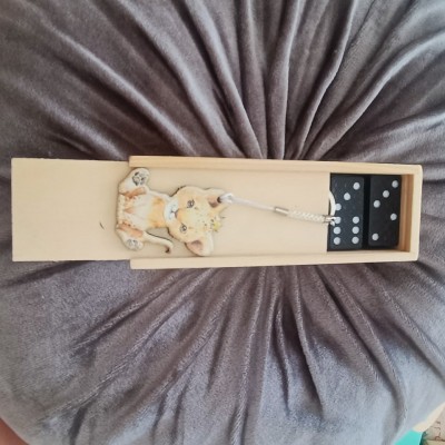 Θεματικό Παιδικό Δωράκι Ντόμινο με μπρελόκ Τιγράκι (σετ 30τμχ)