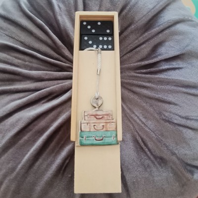 Θεματικό Παιδικό Δωράκι Ντόμινο με μπρελόκ Βαλίτσες(σετ 30τμχ)