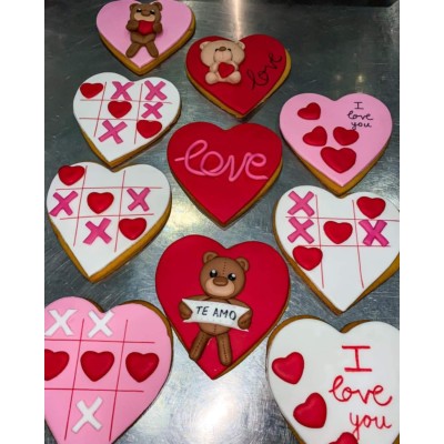 Μπισκότα Ζαχαρόπαστας I love you  40 τεμαχια 