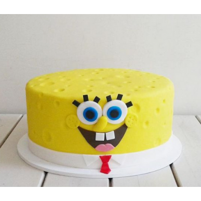 Τούρτα Ζαχαρόπαστας Μπομπ Σφουγγαρακης  για 25 καλεσμένους ένας οροφος