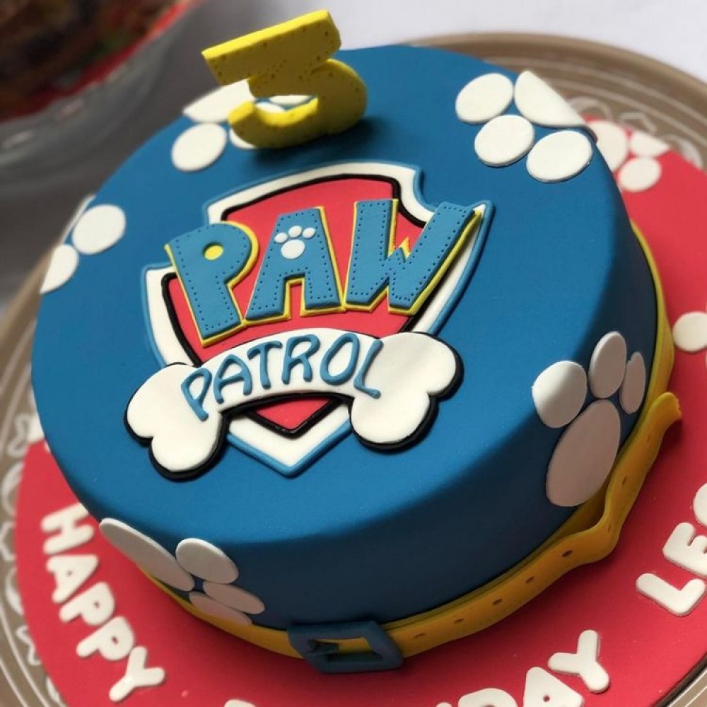 Τούρτα Ζαχαρόπαστας ποπατρολ για 25 καλεσμένους ένας οροφος