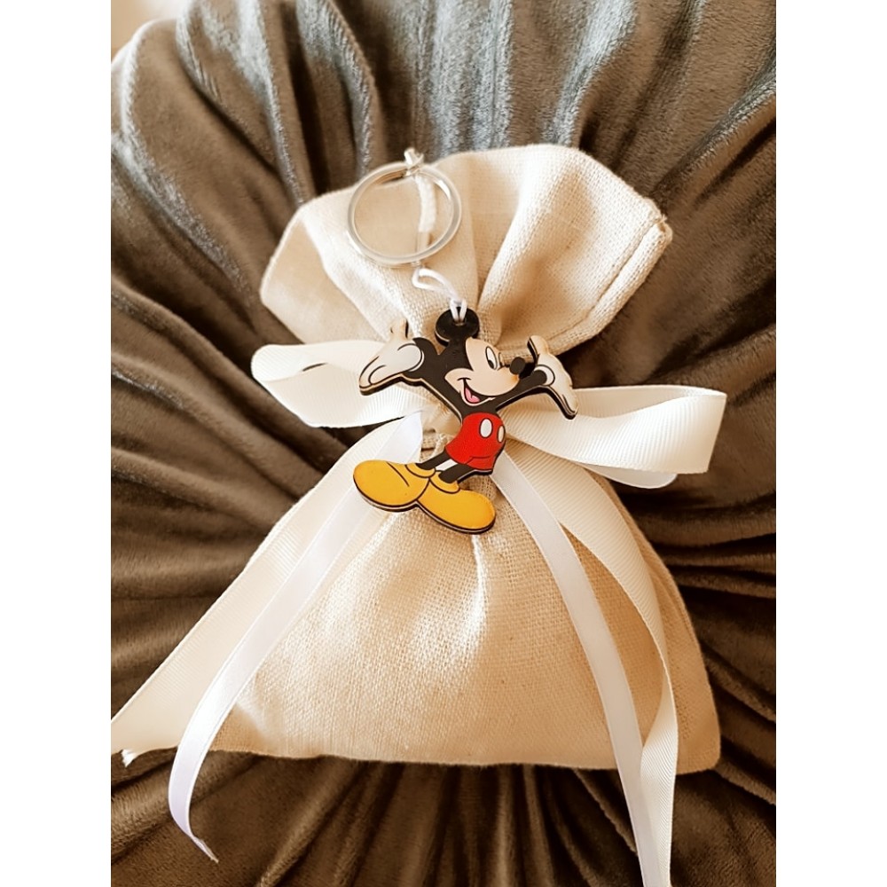 Μπομπονιέρα Mickey Silver Line (100 τεμάχια) 