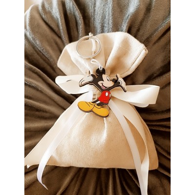 Μπομπονιέρα Mickey Silver Line (100 τεμάχια) 