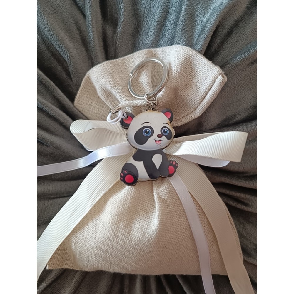 Μπομπονιέρα Panda Silver Line (100 τεμάχια) 