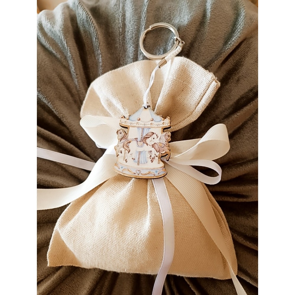 Μπομπονιέρα Ζωάκια της Ζούγκλας Silver Line (100 τεμάχια) 