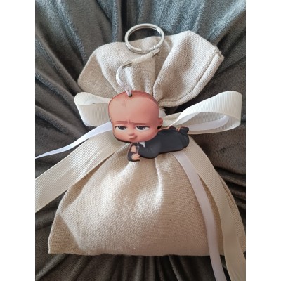 Μπομπονιέρα Baby Boss 2 Silver Line (100 τεμάχια) 