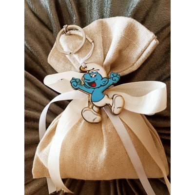 Μπομπονιέρα Στρουμφ΄άκι 2 Silver Line (100 τεμάχια) 