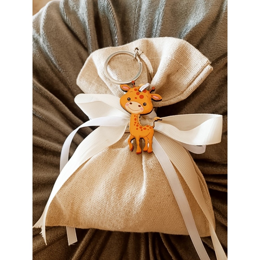 Μπομπονιέρα Καμηλοπάρδαλη Silver Line (100 τεμάχια) 