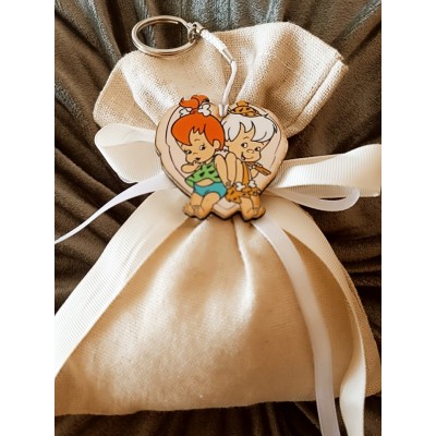 Μπομπονιέρα Σταλίτσα και Μπαμ Μπαμ Silver Line (100 τεμάχια) 