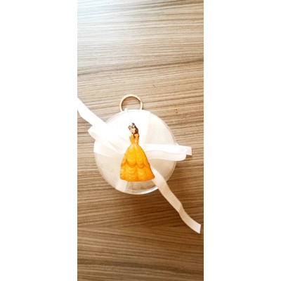 Μπομπονιέρα Πεντάμορφη Silver Line Round Plexi (100 τεμάχια) 