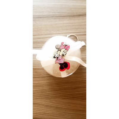 Μπομπονιέρα Μίνι Silver Line Round Plexi (100 τεμάχια) 