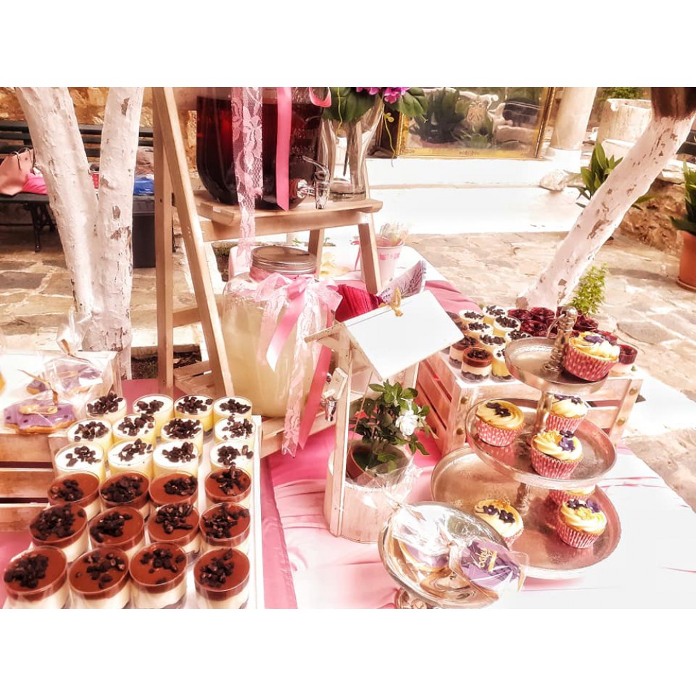 Θεματικό Candy bar Silver Λεβάντα (100 καλεσμένοι) 