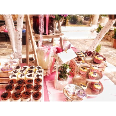 Θεματικό Candy bar Silver Λεβάντα (100 καλεσμένοι) 