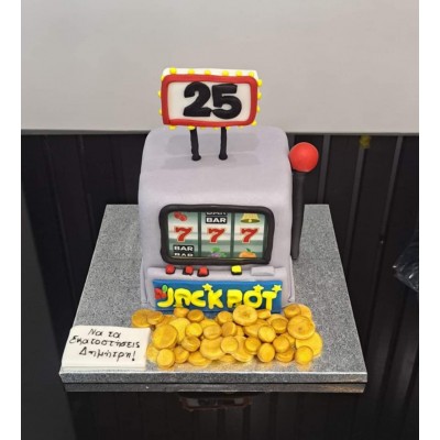 Τούρτα Ζαχαρόπαστας Money  για 45 καλεσμένους διώροφη 