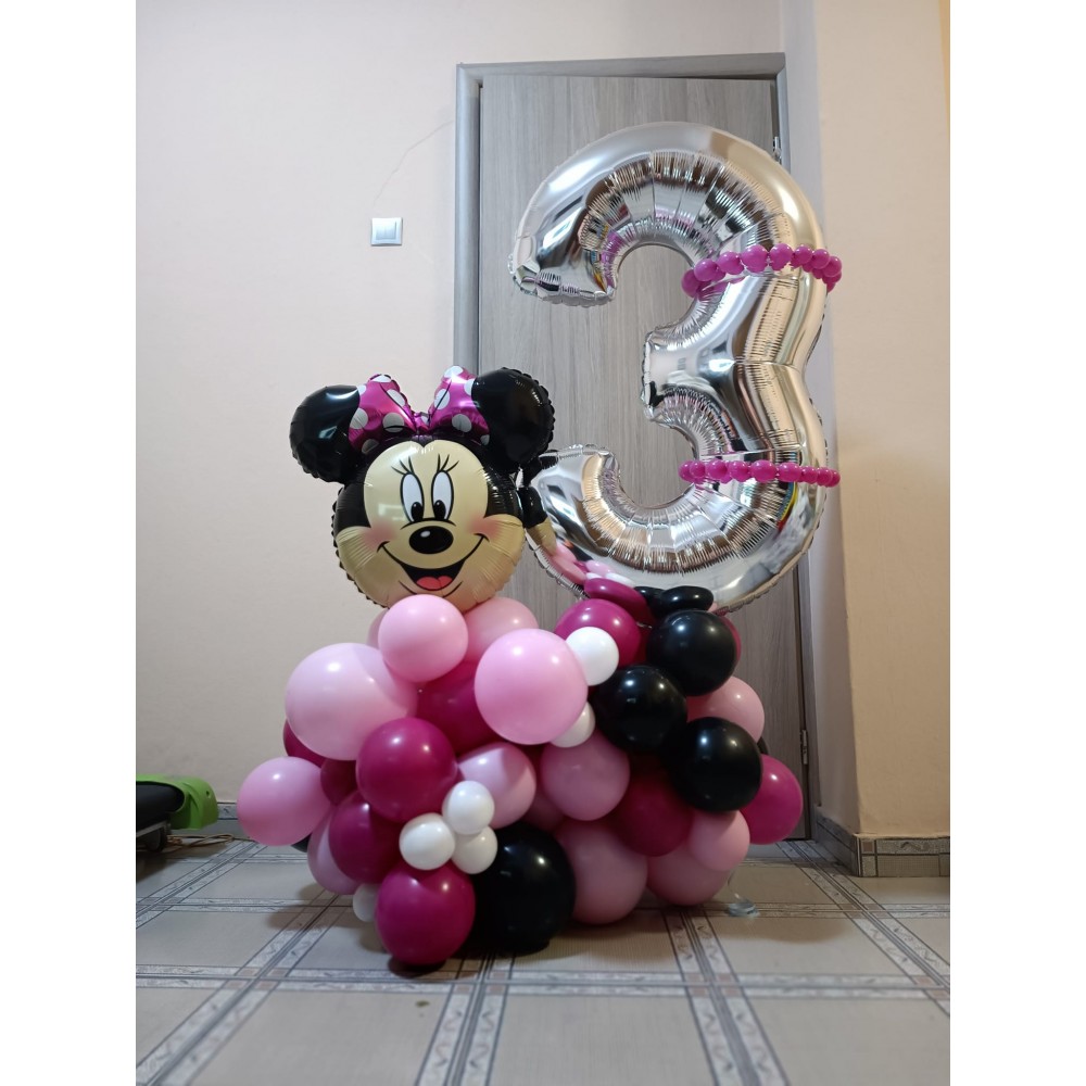 Minnie Θεματική Centerpiece Μπαλονιών με το θέμα και την ηλικία 