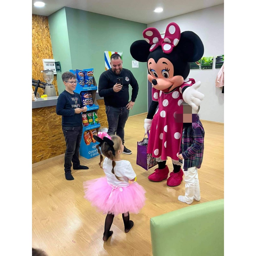 Πρόγραμμα Μασκώτ Minnie Ροζ-Facepainting  1,5h (1-5ετών) 