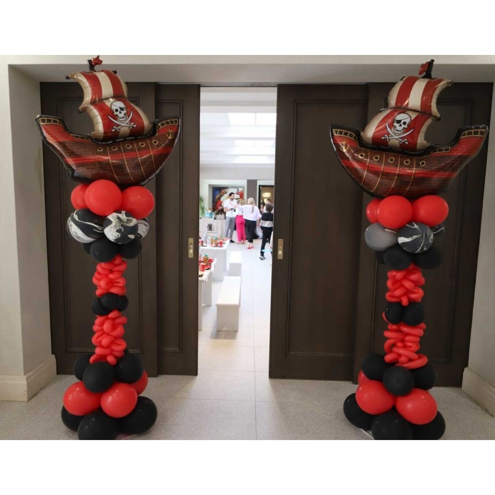 Θεματικές Στήλες Μπαλονιών Πειρατής σε αλουμίνιο για εσωτερικό και εξωτερικό χώρο