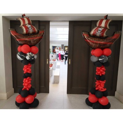 Θεματικές Στήλες Μπαλονιών Πειρατής σε αλουμίνιο για εσωτερικό και εξωτερικό χώρο