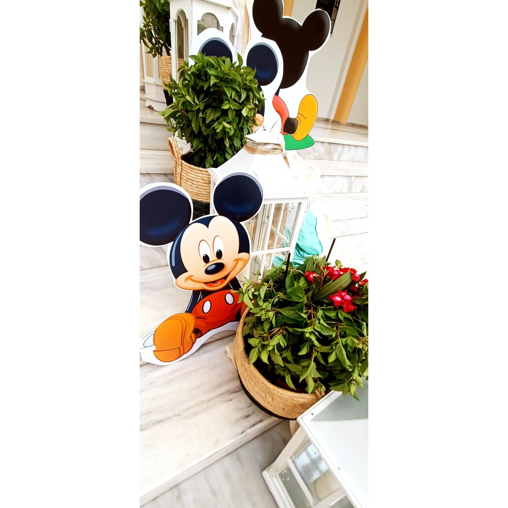 Θεματικό Πακέτο Βάπτισης Mickey Mouse Silver 100 (προσκλητήριο, μπομπονι΄έρες, στολισμός, Candy bar και Salty bar)
