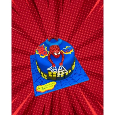 Τούρτα Ζαχαρόπαστας Σπιντερμαν για 25 καλεσμένους ένας οροφος