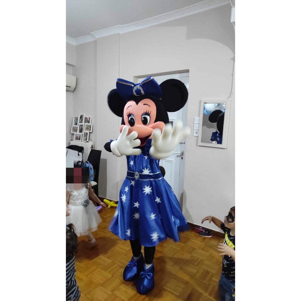 Minnie mouse Christmas Blue dress